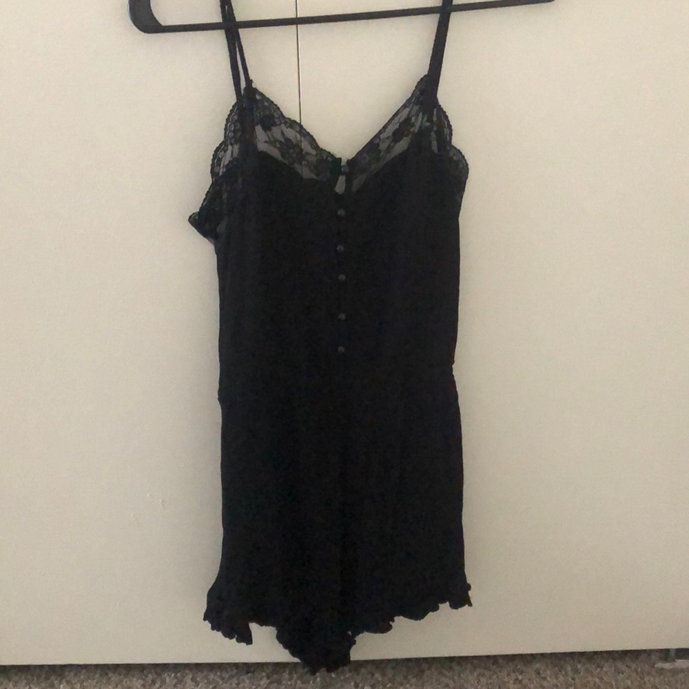 Black mini romper